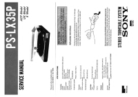 Sony PS-LX35P - Service Manual 